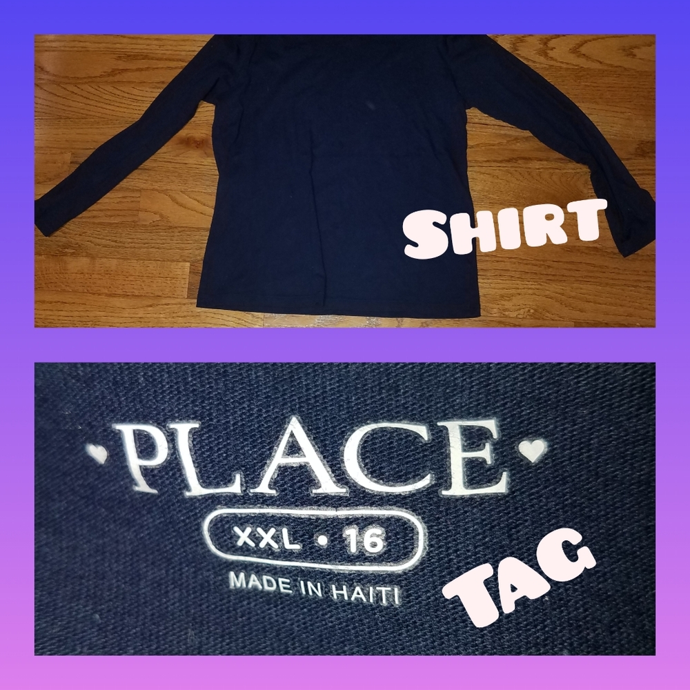 Navy blue long sleeved